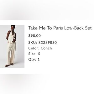 Free People Cream Pantsuit Chic and Timeless